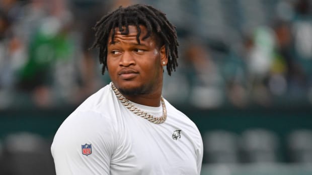 Philadelphia Eagles defensive tackle Jalen Carter is having a dominant rookie season. 